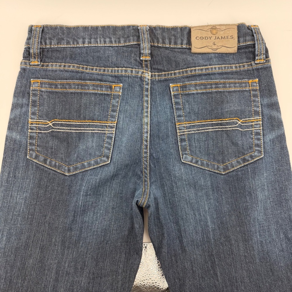 Cody James Mens Straight Leg Dark Wash Western Denim Jeans 32x28 Cowboy